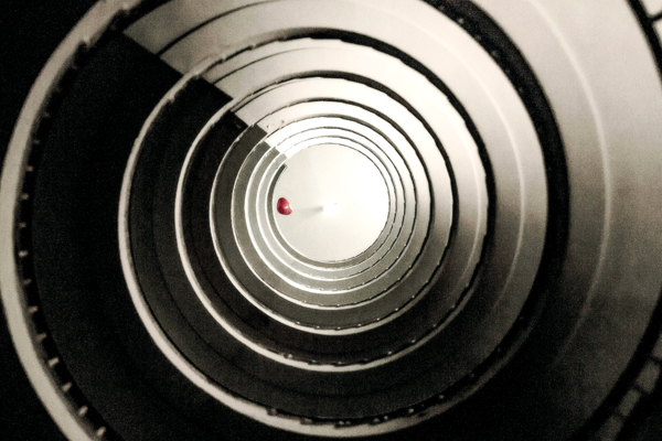 エビスソーダ　螺旋階段